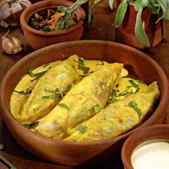 Рецепт вегетарианские голубцы с карри