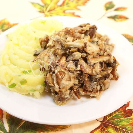 Рецепт белые грибы в сметане с картофелем