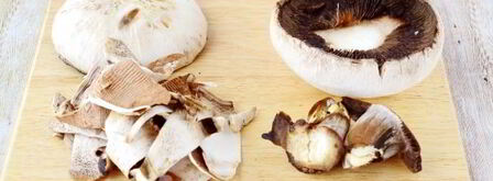 фаршированные грибы с сыром в духовке. Шаг 8