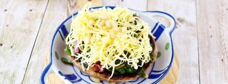 фаршированные грибы с сыром в духовке. Шаг 11