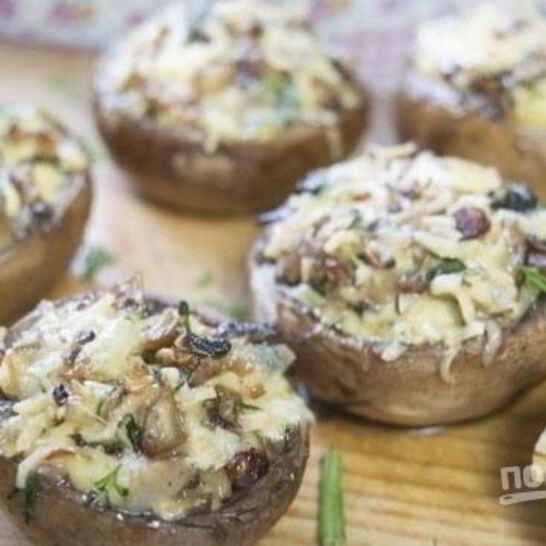 Рецепт фаршированные шампиньоны с сыром и зеленью