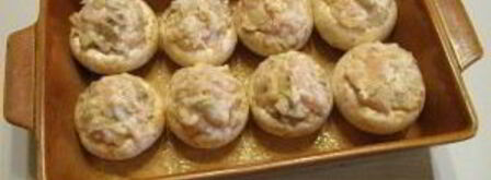 фаршированные шампиньоны в духовке с сыром. Шаг 8