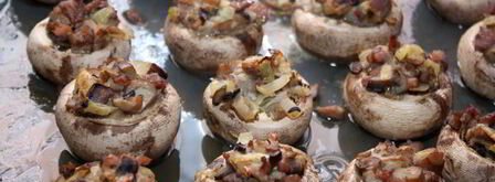 фаршированные шампиньоны. Шаг 6