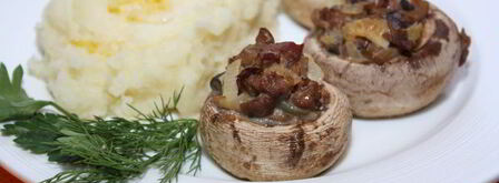 фаршированные шампиньоны. Шаг 7