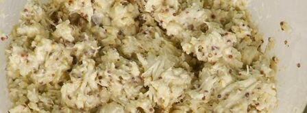 фаршированные шляпки шампиньонов. Шаг 3