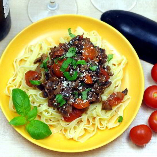 Рецепт грибы с баклажанами