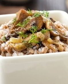 Грибы с гречкой