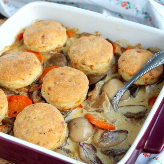 Рецепт грибы с сырными сконами