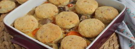 грибы с сырными сконами. Шаг 8