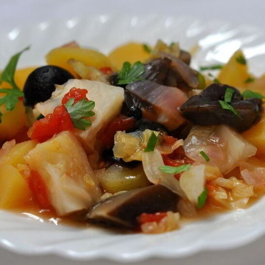 Рецепт грибы тушеные с овощами