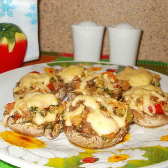 Рецепт постные фаршированные грибы