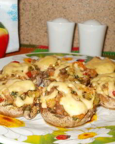 Постные фаршированные грибы