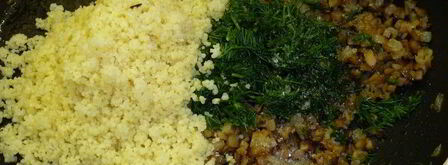 шампиньоны, фаршированные кускусом. Шаг 4