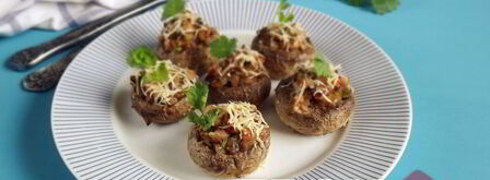 шампиньоны фаршированные ветчиной. Шаг 11