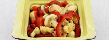 шампиньоны с болгарским перцем и пармезаном. Шаг 7