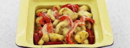 шампиньоны с болгарским перцем и пармезаном. Шаг 9