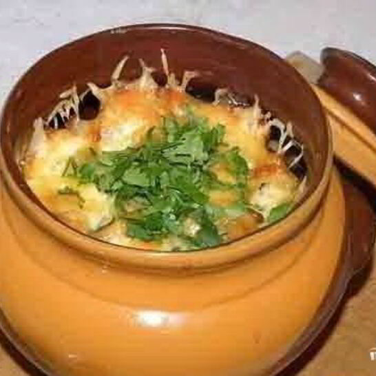 Рецепт шампиньоны с картошкой в горшочках