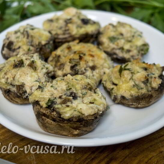 Рецепт шампиньоны с креветками