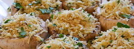 шампиньоны с орехово-сырной начинкой, в беконе. Шаг 3