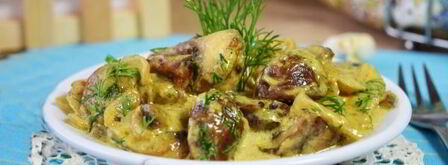 шампиньоны в карри соусе. Шаг 11