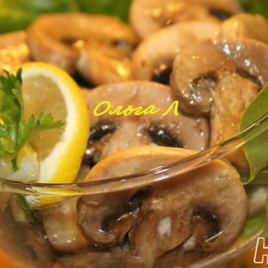 Рецепт шампиньоны в коньячной заливке