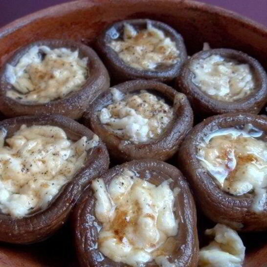 Рецепт шампиньоны, запеченные с сыром в духовке