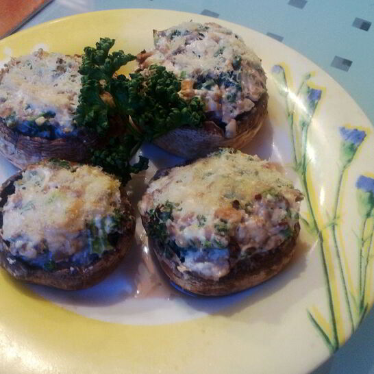 Рецепт шампиньоны запеченные со сливочным сыром