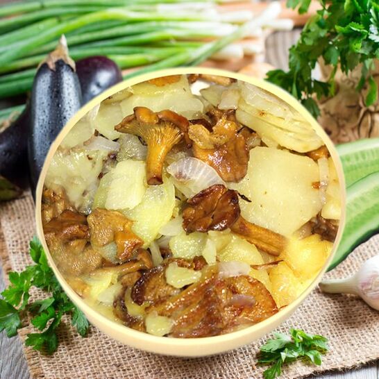 Рецепт тушеные лисички с картошкой
