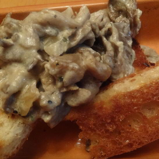 Рецепт вешенки, тушеные со сливками и тимьяном