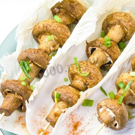 Рецепт запеченные грибы за 15 мин