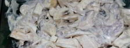 жареные грибы со свининой. Шаг 6