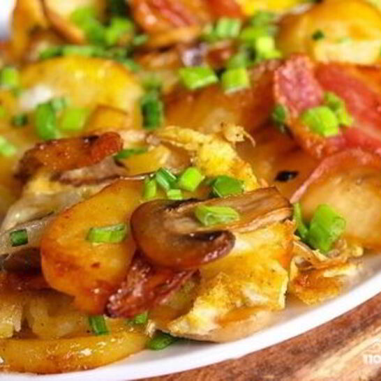 Рецепт жареные маслята с картошкой