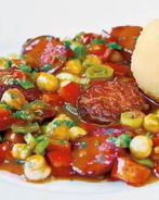 Быстрый гуляш с болгарским перцем