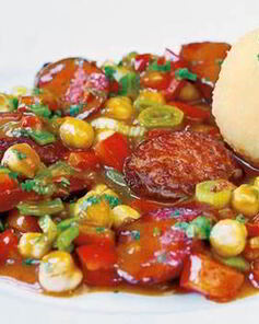 Быстрый гуляш с болгарским перцем