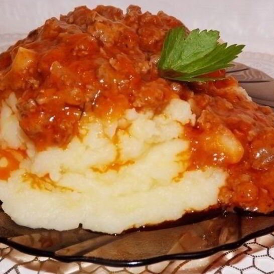 Рецепт гуляш из фарша с подливкой