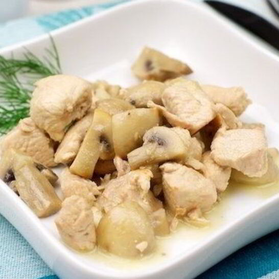 Рецепт гуляш из индейки с грибами