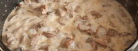 гуляш из индейки с грибами. Шаг 4