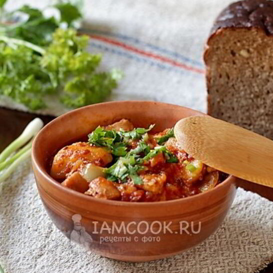 Рецепт гуляш из куриного филе