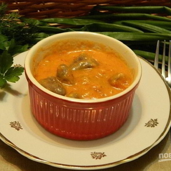 Рецепт гуляш из куриных сердечек