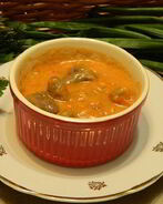 Гуляш из куриных сердечек