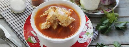 гуляш из курицы с подливкой. Шаг 8