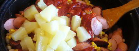 гуляш из сосисок. Шаг 4