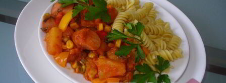 гуляш из сосисок. Шаг 5