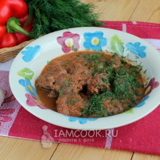 Рецепт гуляш из свинины в мультиварке