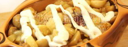 картофельное пюре под шампиньонами. Шаг 6