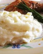 Картофельное пюре с чесноком