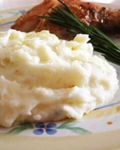 Картофельное пюре с чесноком