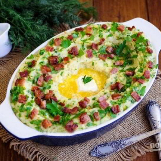 Рецепт картофельное пюре с капустой