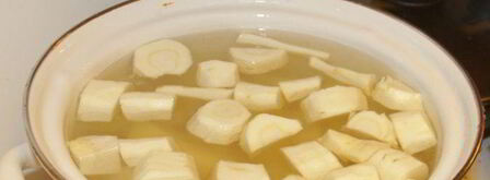 картофельное пюре с пастернаком и сметаной. Шаг 2