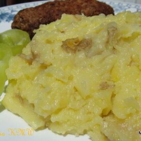 Рецепт картофельное пюре с твердым сыром